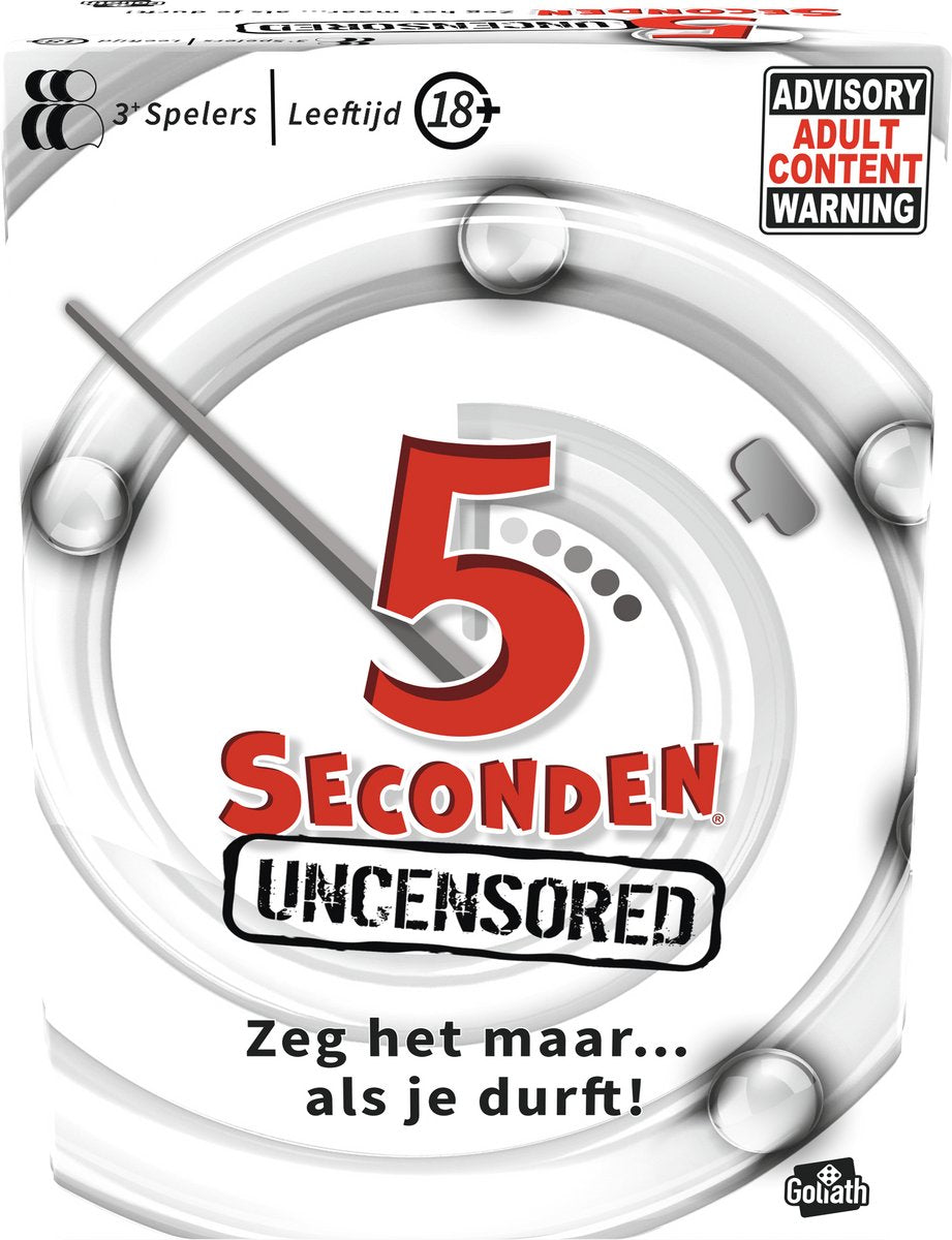 Goliath - Goliath 5 seconds 18+ - partyspel - kaartspel - raadspel