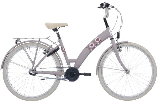 Bikefun - Bikefun Kinderfiets lots of love 26 inch met nexus 3 versnelling/remnaaf - adobe roze