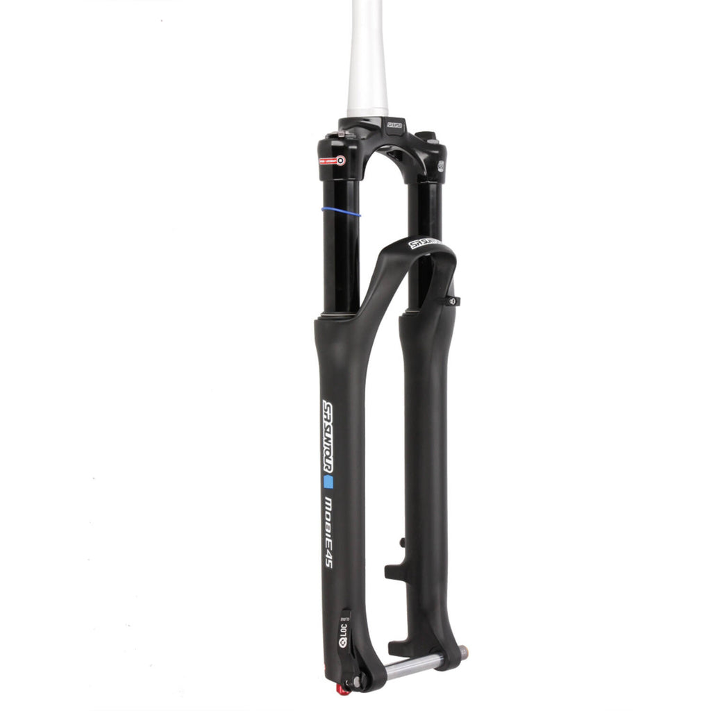 Srsuntour sr suntour - vork mobie 45 lor ds coil 700c 100mm tapered 15mm zwart