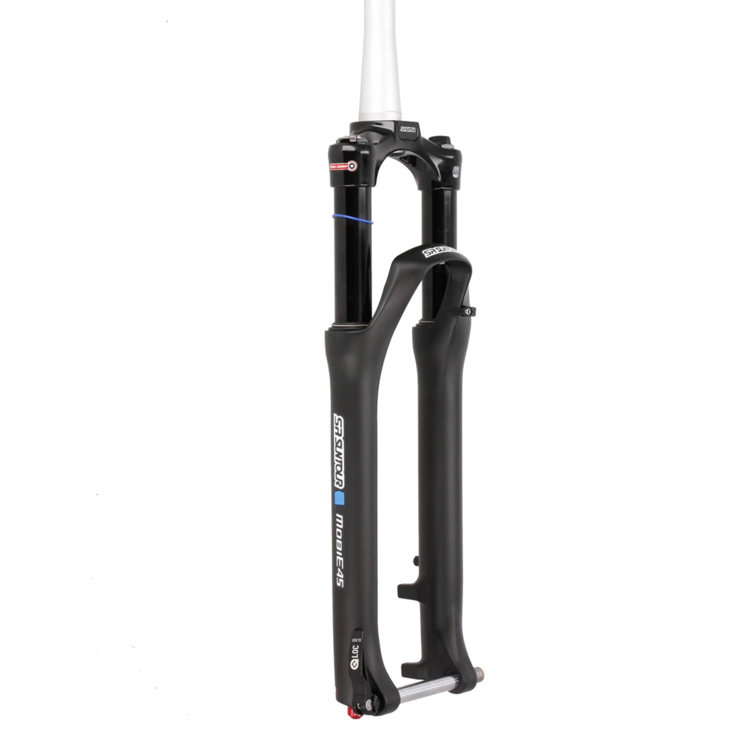 Srsuntour sr suntour - vork mobie 45 lor ds coil 700c 100mm tapered 15mm zwart