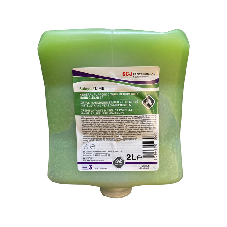 DEB Nettoyant Mains Solopol Citron Vert 2L