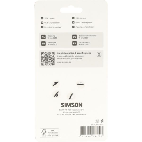 Simson - koplamp aurora x-line 1100