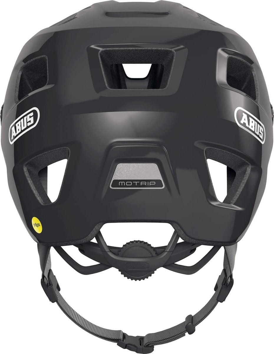 ABUS - ABUS Fietshelm motrip mips shiny black m - 54-58 cm - zwart - geschikt voor gebruik op mountainbikes - 370 g