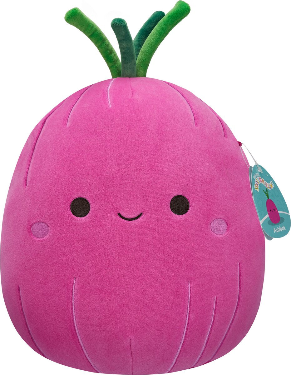 Squishmallows knuffel pluche - azizbek rode ui , 30cm