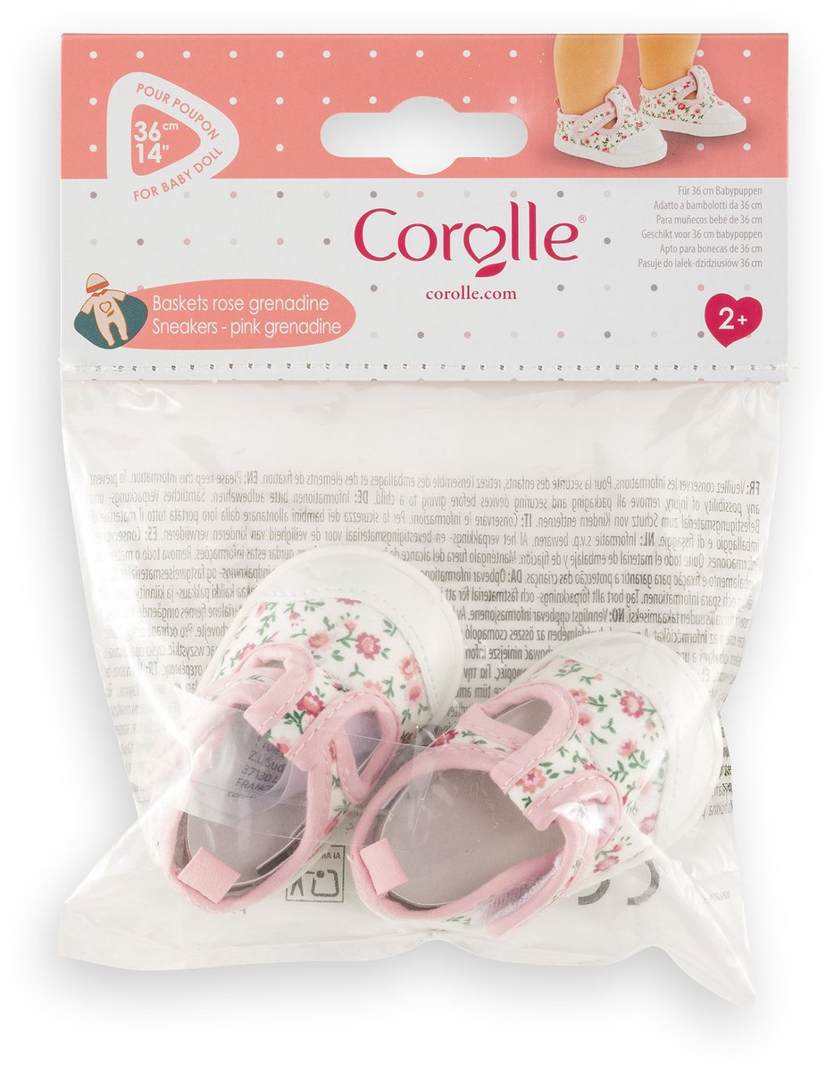Corolle poppensneakers rose grenadine - poppenaccessoire 36cm.