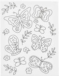 Creativ company schildercanvas met print vlinders - 24x30cm
