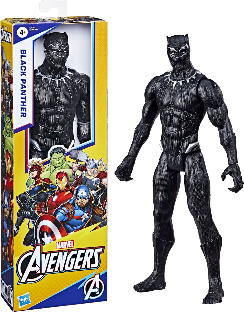 Marvel avengers titan hero series black panther speelfiguur