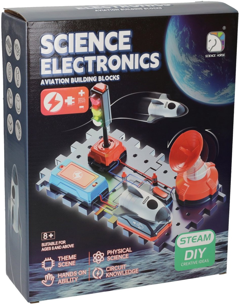 Lobbes - Lobbes Science electronics elektro bouwset luchtvaart met stoplicht