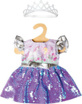 Heless - Heless Poppenjurk fee en eenhoorn met sequins en kroon 35-45 cm