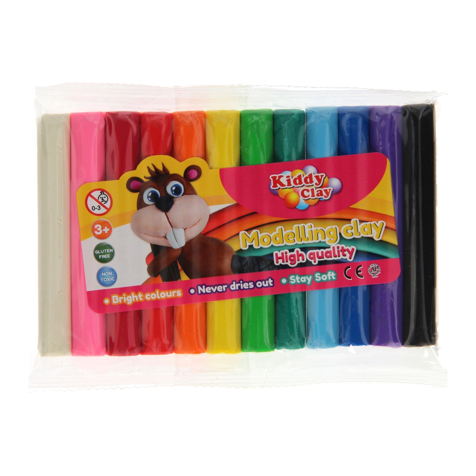 - Kleistaafjes Kleur 12 stuks (200gr)