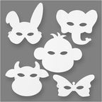 Creativ Company - Creativ Company Https://www.cchobby.nl/dierenmaskers-h-13-24-cm-b-20-28-cm-230-gr-wit-16-stuk-1-doos
