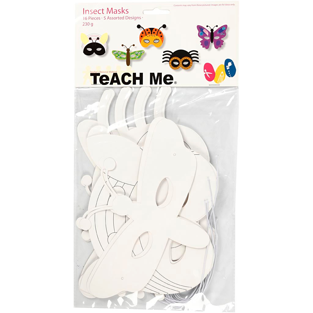 Creotime - Creotime Https://www.cchobby.nl/insectenmaskers-h-14-17-cm-b-19-5-23-cm-230-gr-wit-16-stuk-1-doos