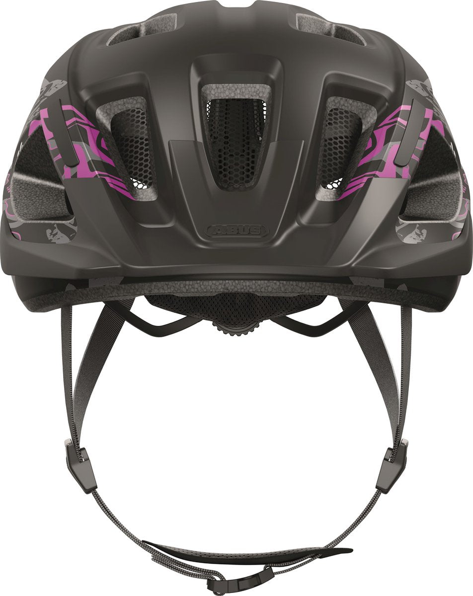 ABUS - ABUS Fietshelm aduro 3.0 maori blackberry m - 52-58 cm - zwart - geschikt voor gebruik op elektrische fietsen - stadsfietsen - 300 g