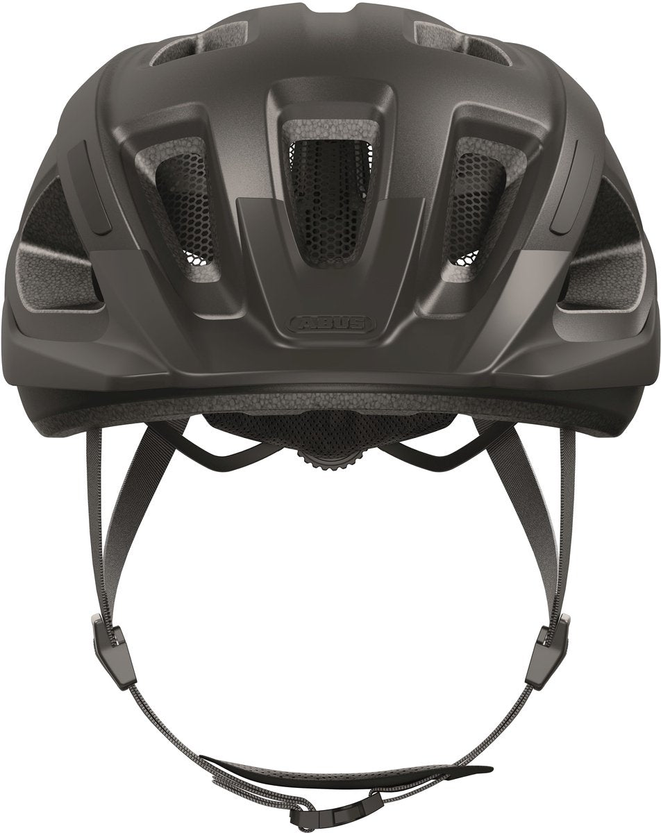 Abus Helm Aduro 3.0 - sportieve en chique stadshelm voor veilig fietsen in het drukke stadsverkeer - titan - 51-55cm