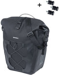 Basil tas navigator l enkel | mik studs | zwart 22l