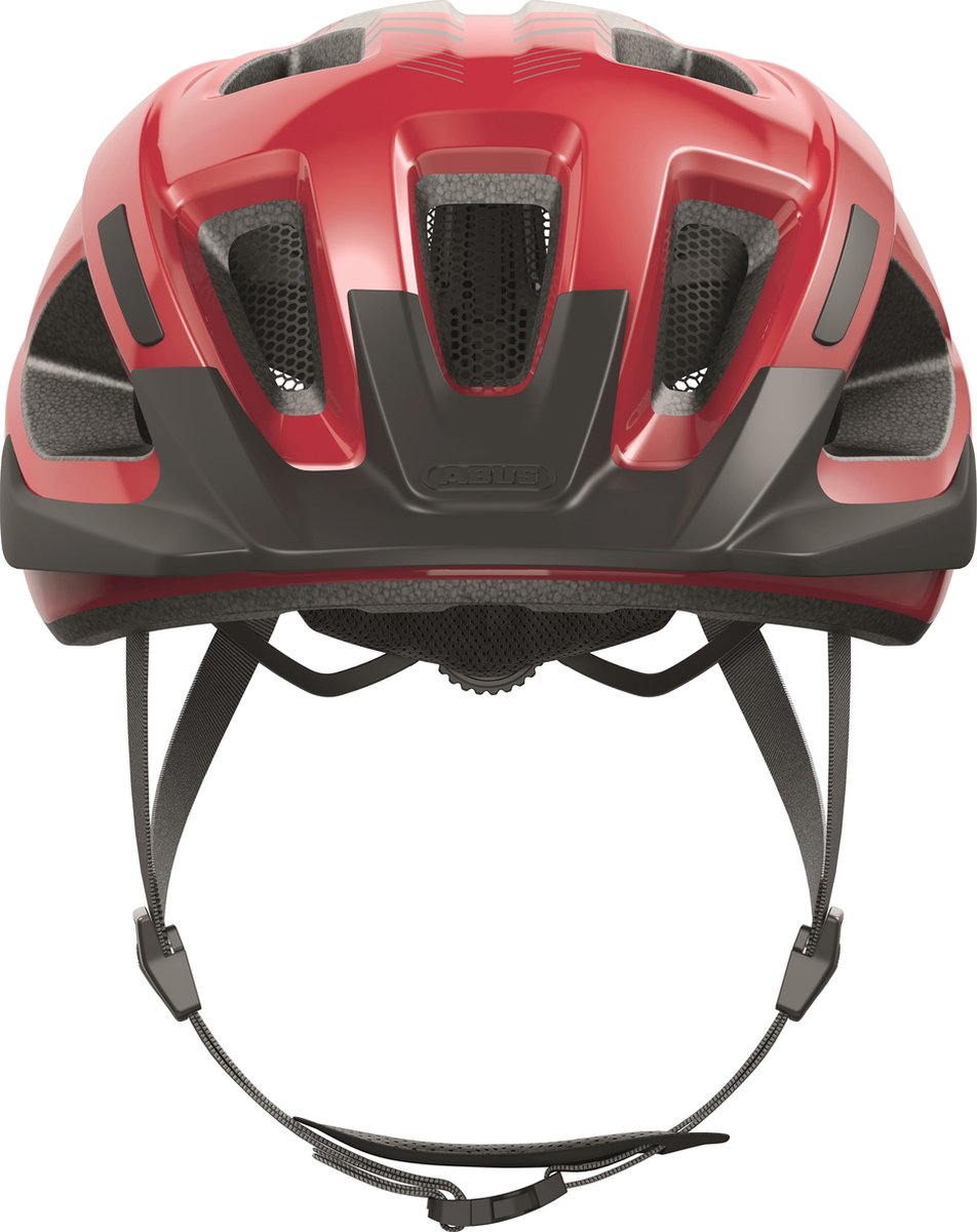 ABUS - ABUS Fietshelm aduro 3.0 blaze red m - 52-58 cm - rood - geschikt voor gebruik op elektrische fietsen - stadsfietsen - 300 g