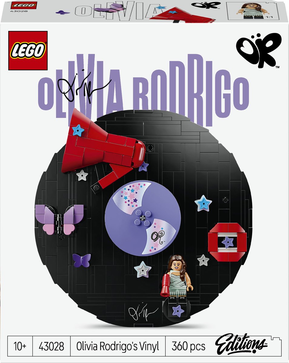 LEGO - editions olivia rodrigo's vinylplaat bouwpakket voor kinderen - 43028