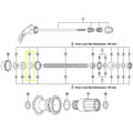 Shimano afstandsbus links 8 mm