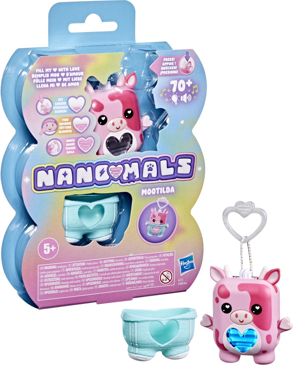 Hasbro - Hasbro Nano-mals mootilda de roze koe - elektronisch - meer dan 70 reacties - interactief
