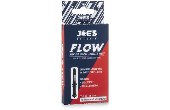 Joes - Joes - tubeless ventiel flow high air volume 45mm 2 stuks