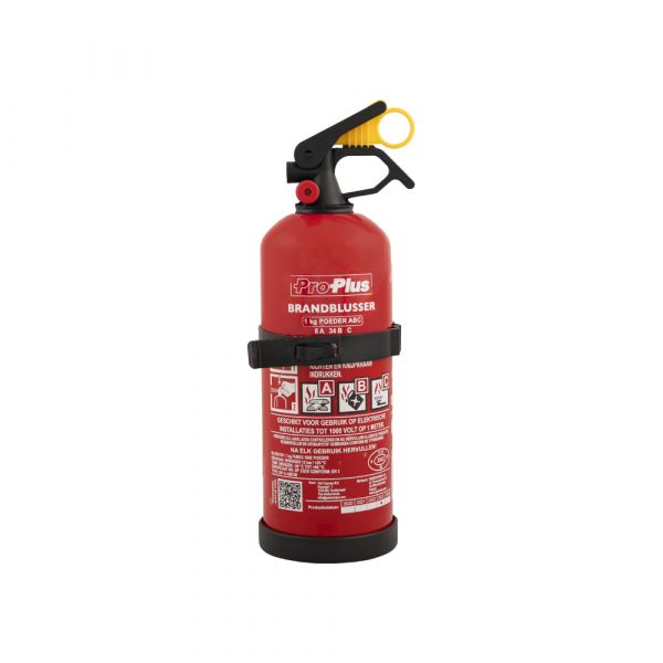 - ProPlus Brandblusser 1kg ABC Poeder NL Geschikt voor Auto Boot en caravan