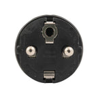 Stekker zwart + ra 16 amp.