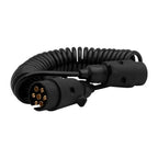 Spiraalkabel 7 p. 12v stekkers