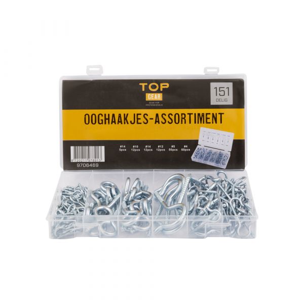 Topgear ooghaakjes assortiment 151 delig