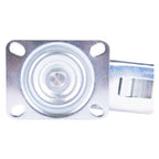 Tarsus zwenkwiel + rem 125 mm. blauw