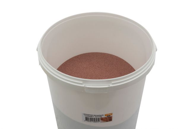 Abi straalgrit emmer 12.5 kg rood 0.2-0.6 mm