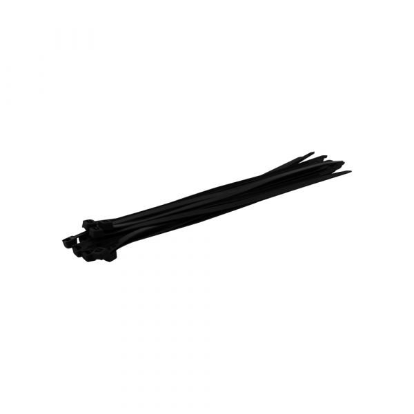 Topgear tieribs 300x8, 100 stuks zwart