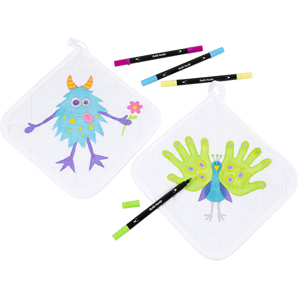 EasyKit - EasyKit Https://www.cchobby.nl/groepsset-pannenlappen-met-stiften-zwart-wit-1-set