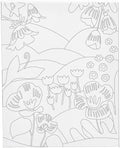 Creativ company schildercanvas met print bloemenlandschap - 24x30cm