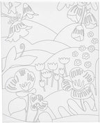 Creativ company schildercanvas met print bloemenlandschap - 24x30cm