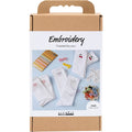 Creativ company hobbyset borduurwerk sokken wit