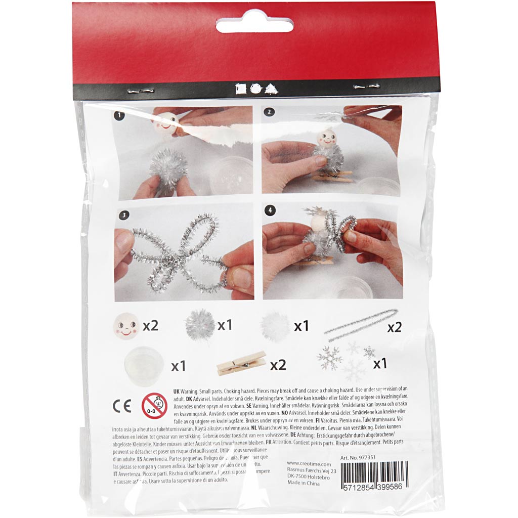 Creativ Company - Creativ Company Https://www.cchobby.nl/creative-mini-kit-engelen-op-houten-knijpers-1-doos