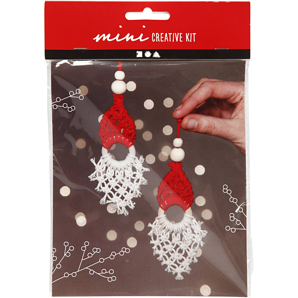 Creativ Company - Creativ Company Https://www.cchobby.nl/creative-mini-kit-macrame-elf-h-14-cm-1-doos