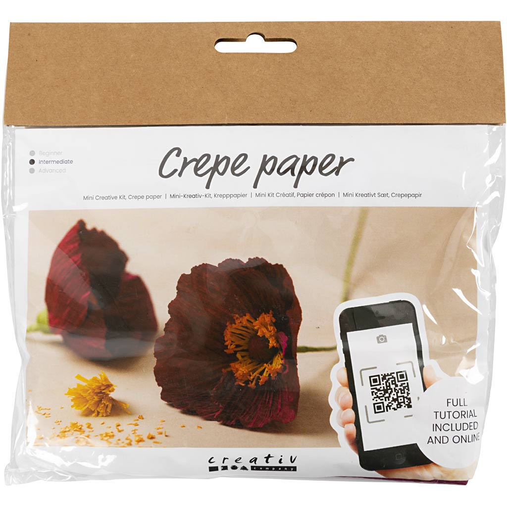 Creativ Company - Creativ Company Https://www.cchobby.nl/mini-hobbyset-crepepapier-klaprozen-crepe-verhouding-180-105-gr-1-doos