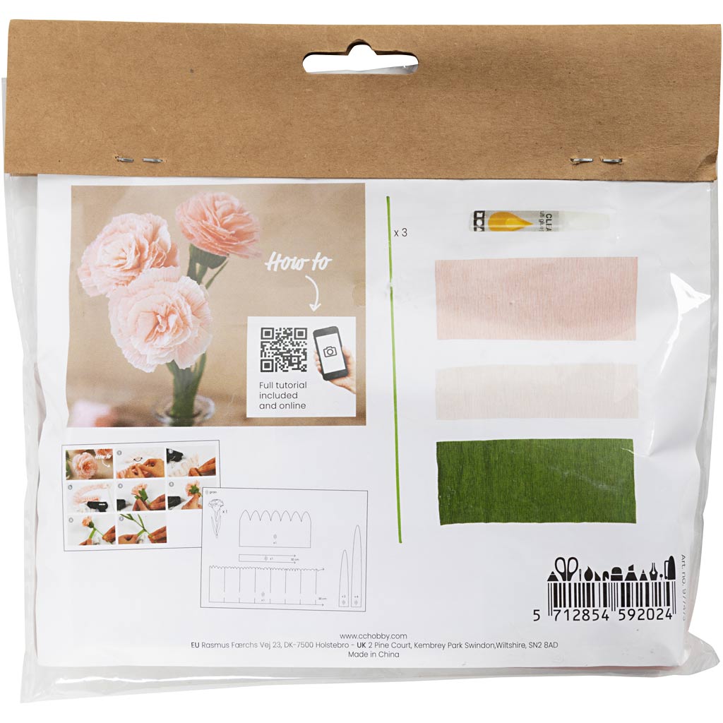 Creativ Company - Creativ Company Https://www.cchobby.nl/mini-hobbyset-crepepapier-anjers-crepe-verhouding-180-105-gr-1-doos