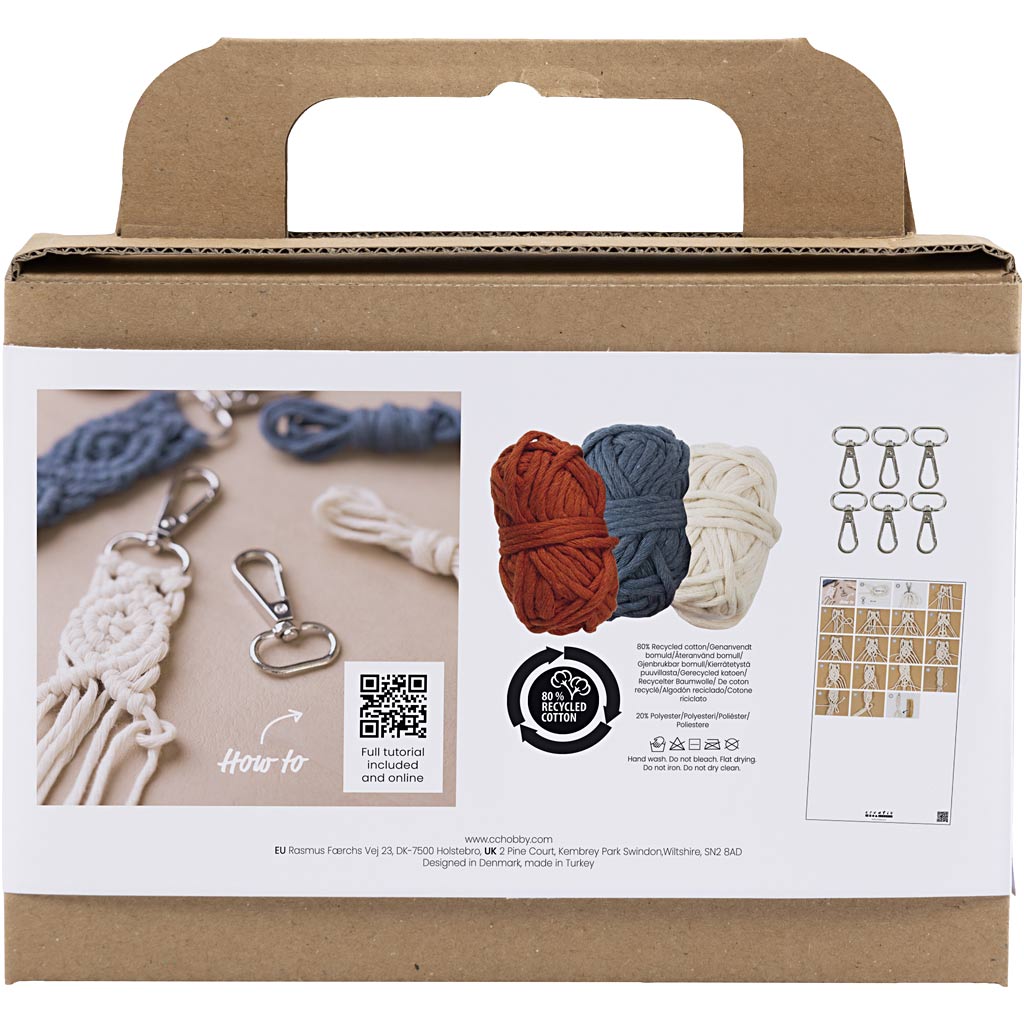 Creativ Company - Creativ Company Https://www.cchobby.nl/mini-hobbyset-macrame-sleutelhangers-1-doos