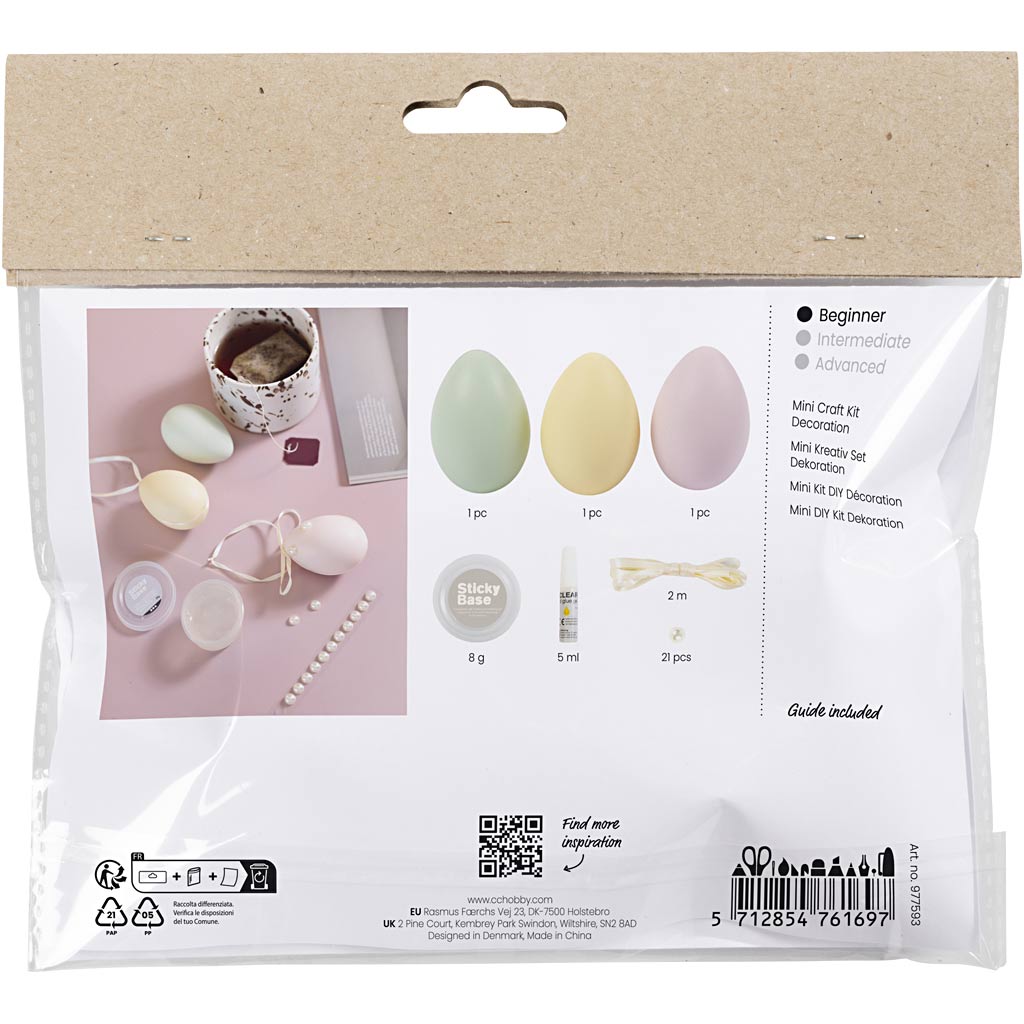 Creativ company http: www.cchobby.nl mini-hobbyset-decoratie-eieren-pastelkleuren-1-doos