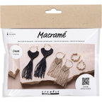 Creativ Company - Creativ Company Https://www.cchobby.nl/mini-hobbyset-macrame-oorbellen-zwart-olijfbruin-zandkleur-1-doos