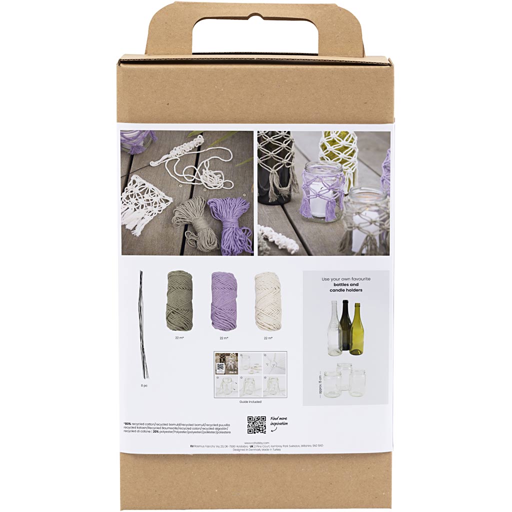 Creativ Company - Creativ Company Https://www.cchobby.nl/hobbyset-macrame-glasdecoratie-1-doos