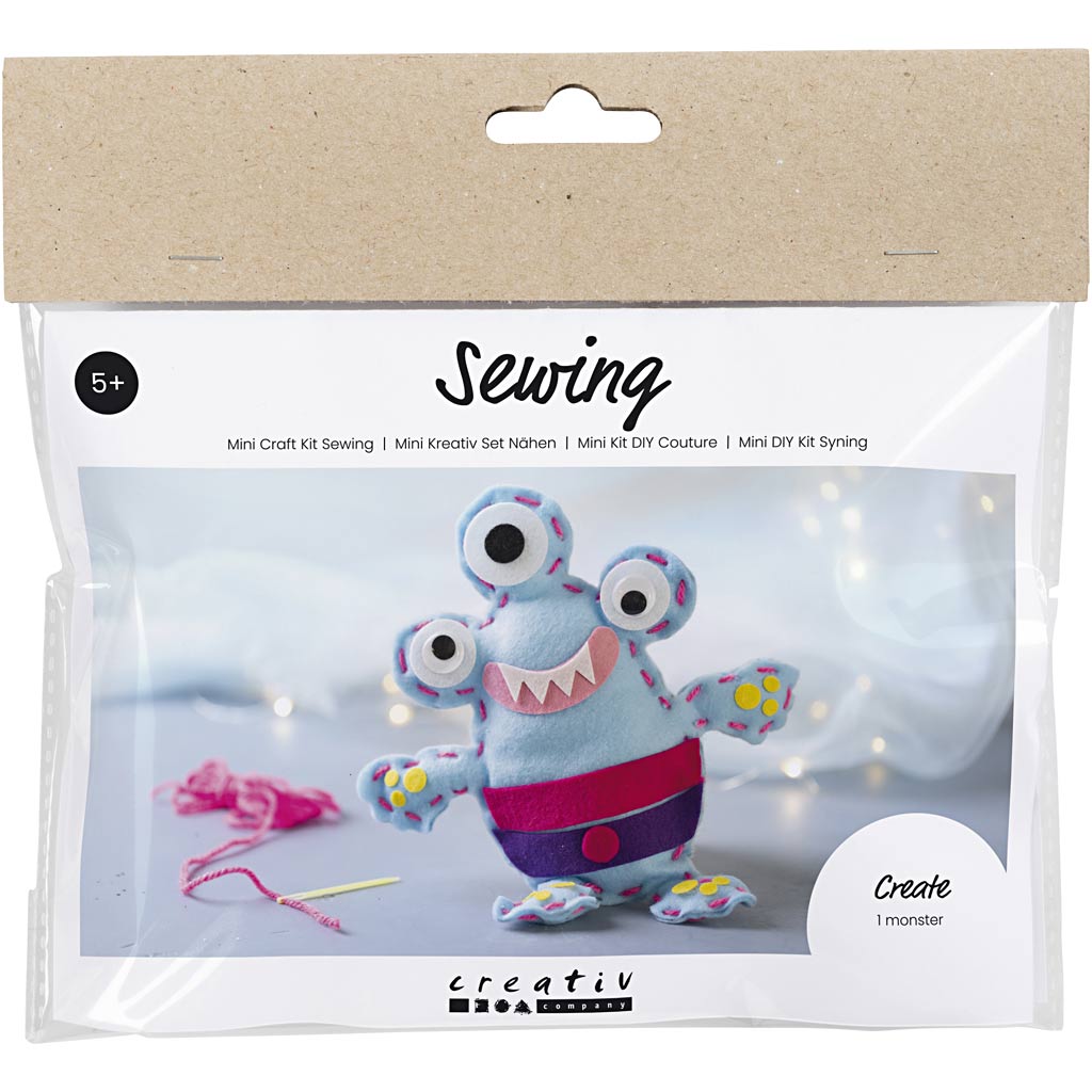 Creativ Company - Creativ Company Https://www.cchobby.nl/mini-hobbyset-naaien-viltmonster-diverse-kleuren-1-doos