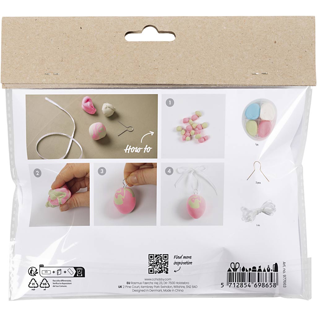 Creativ Company - Creativ Company Https://www.cchobby.nl/mini-hobbyset-boetseren-gemarmerde-eieren-1-doos