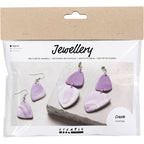 Creative Company - Creative Company Https://www.cchobby.nl/mini-hobbyset-sieraden-gemarmerde-oorringen-lichtpaars-1-doos