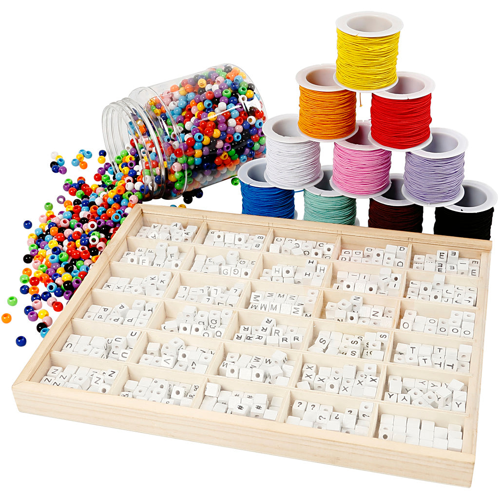 Creativ Company - Creativ Company Https://www.cchobby.nl/groepsset-letterkralen-voor-je-armband-1-set-97768