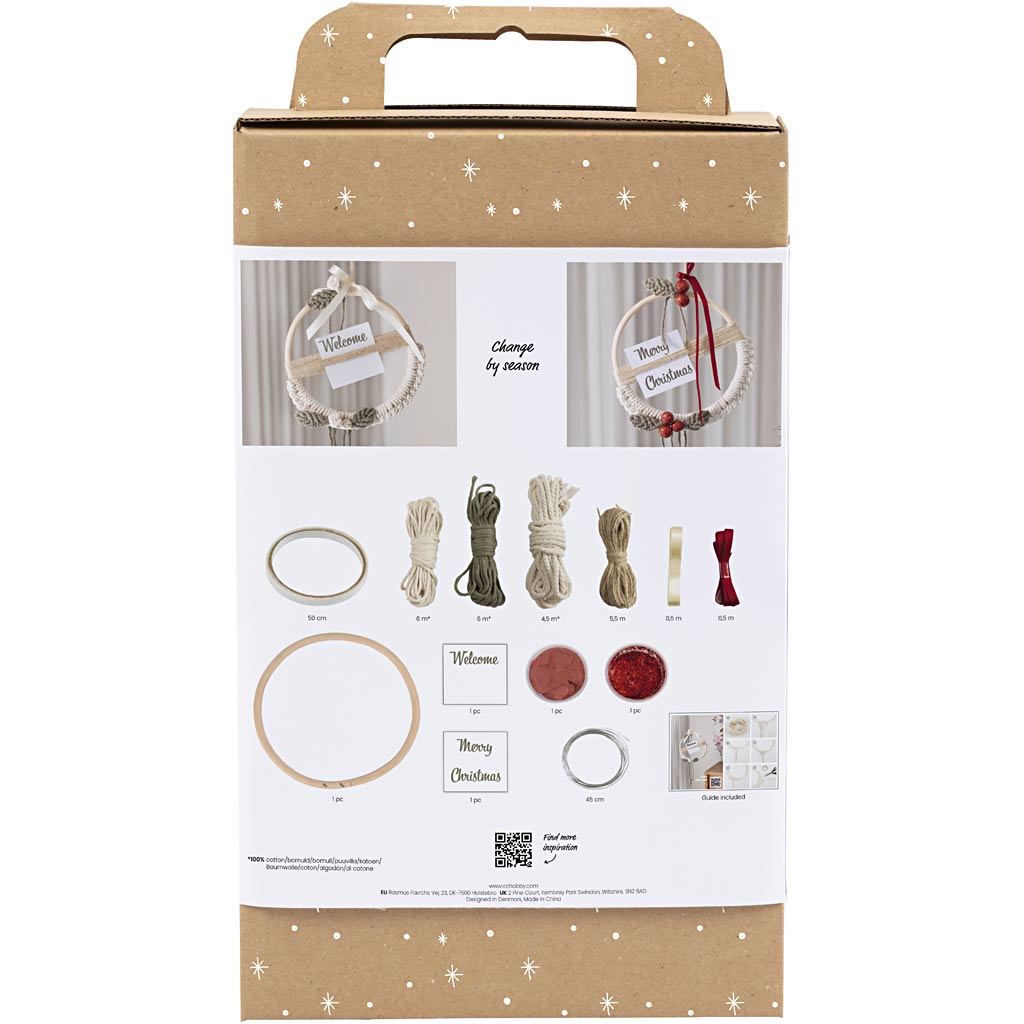 Https: www.cchobby.nl hobbyset-macrame-kerstkrans-mosgroen-kerstrood-off-white-1-doos