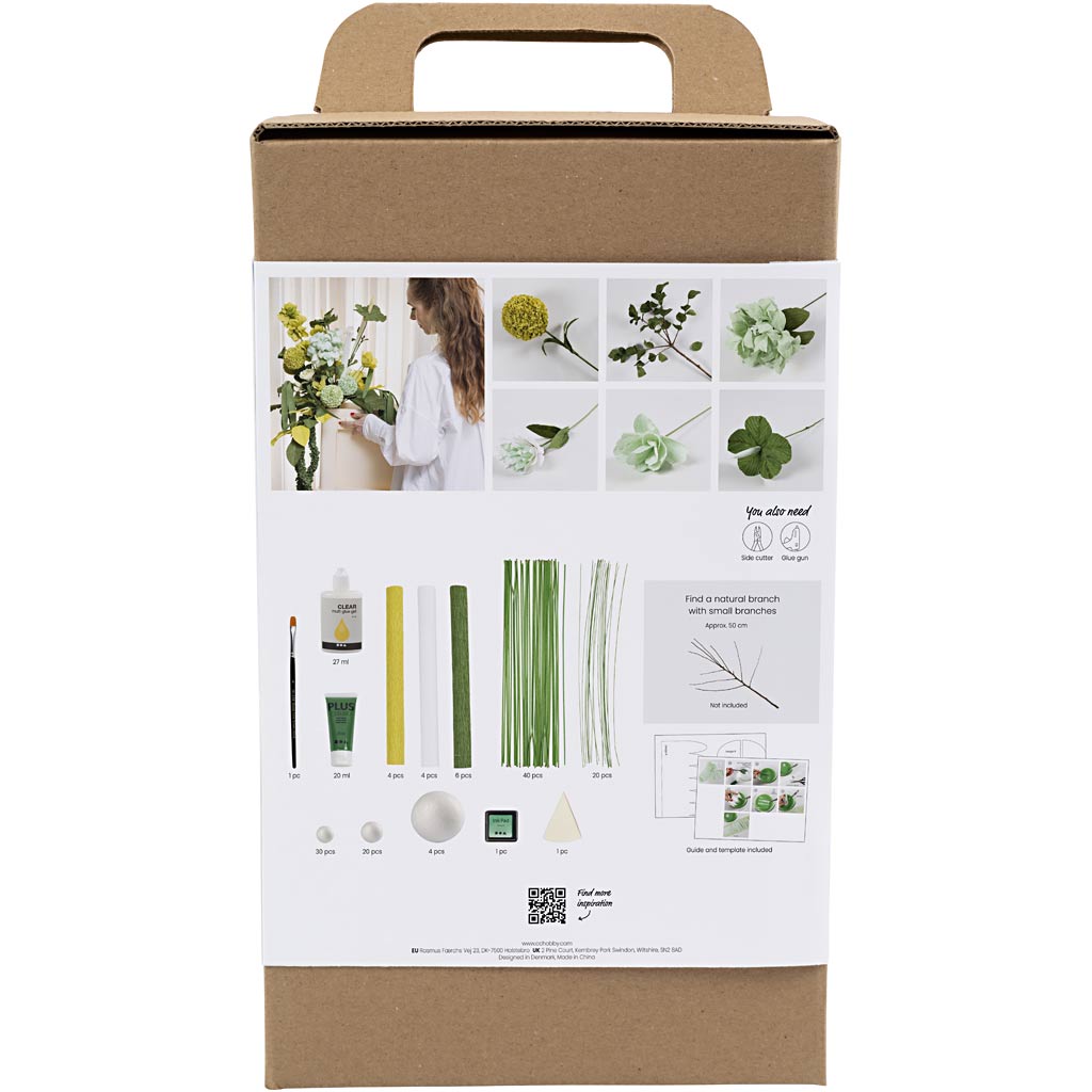Creativ company maxi hobbyset bloemenboeket van crepepapier