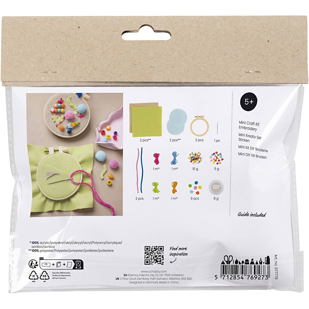 Creativ company mini hobbyset borduurwerk fantasie